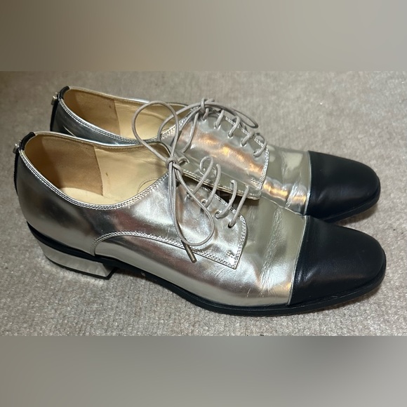 Jimmy Choo, size 37, silver and black - Picture 4 of 7